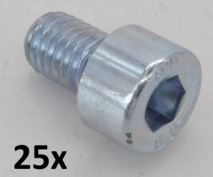Zylinderschrauben DIN 912 M5x10, verzinkt (25 Stck)