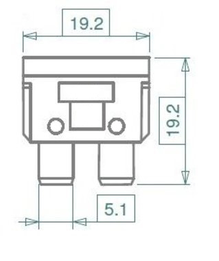 Flachstecksicherung Standard Kfz-Sicherungen - bis 30 A