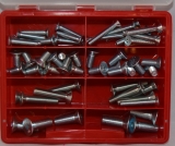 Assortment countersunk screws DIN 7991 zinc plated, 55-pieces