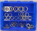 Assortment aluminium gaskets 121-pieces