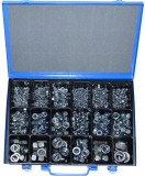 Assortment S-Nuts DIN 934 / 985 zinc plated, 811-pieces