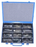 Assortment clamping sleeves 4,0 - 5,0 mm DIN 1481, 301-pieces