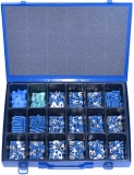 Assortment terminals blue, 1,5-2,5mm, 321-pieces