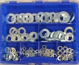 Assortment stainless steel washers DIN 125, V2A, 206-pieces