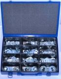 Assortment stainless steel washers DIN 125, V2A, 531-pieces