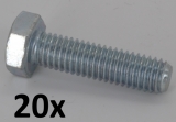 Maschinenschrauben DIN&nbsp;933 M8x35, verzinkt (20 St�ck)