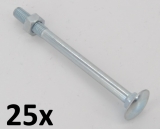 Carriage bolts DIN 603 M6x110 zinc plated (25 pcs.)