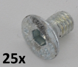 Countersunk Screws DIN 7991, M4x10 zinc plated (25 pcs.)