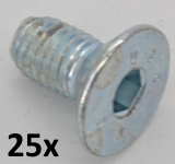 Countersunk Screws DIN 7991, M4x16 zinc plated (25 pcs.)