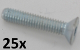 Countersunk Screws DIN 7991, M4x20 zinc plated (25 pcs.)