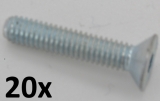 Countersunk Screws DIN 7991, M6x25 zinc plated (20 pcs.)