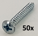 Countersunk head tapping screws 3,5x25 DIN7983 zinc plated (50pcs.)