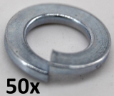 Spring lock washers M8 zinc plated (50 pieces)
