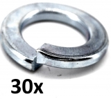 Spring lock washers M12 zinc plated (30 pieces)