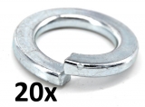 Spring lock washers M20 zinc plated (20 pieces)