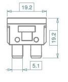 Standard KFZ-Flachstecksicherungen 10A ISO 8820-3 (20 Stck)